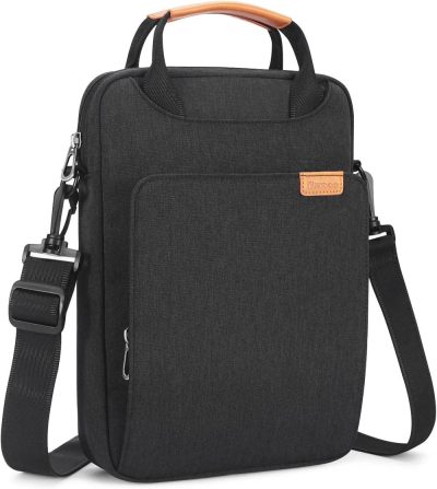 Laptop Messenger & Shoulder Bags | Laptop Shoulder Bag For 13" 13.6" Macbook Air M3 M2/ Macbook Pro / 12.9" 13" Ipad Pro M4/ Ipad Air M2 Tablet / 13 Inch Surface Pro 10 9 8, Vertical Laptop Sleeve Handbag For 13.4" Xps 13 Samsung Laptop Bags Dark Grey