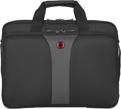 Laptop Messenger & Shoulder Bags | Wenger Wa-7652-14F00 Legacy 16" Double Gusset Laptop Case, Black/Gray Laptop Bags Laptop Messenger & Shoulder Bags