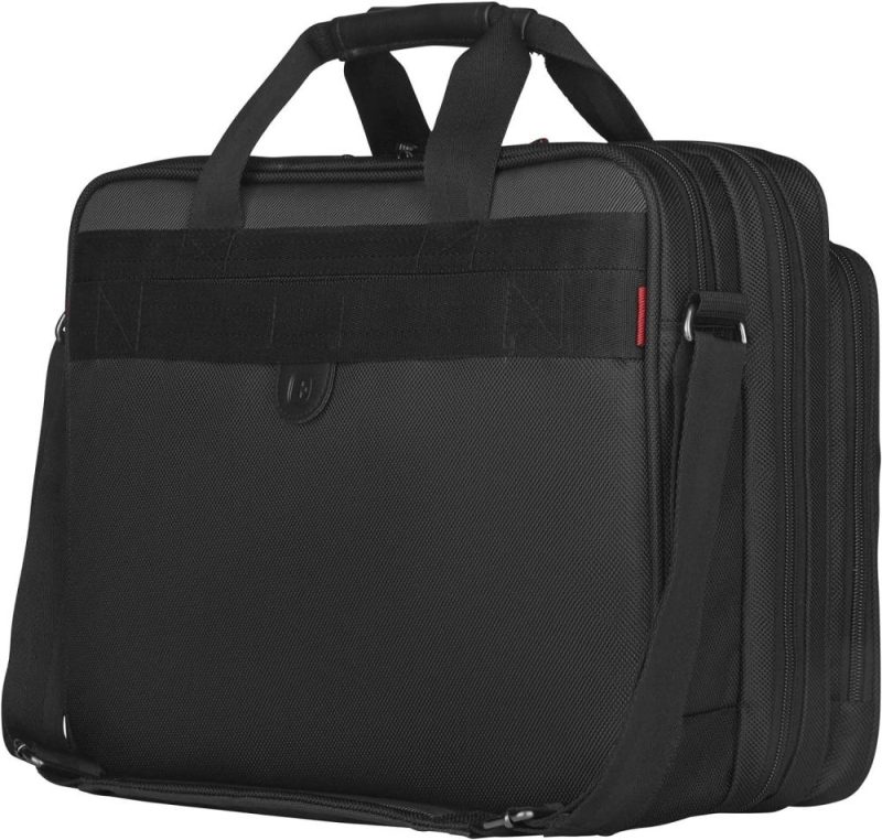 Laptop Messenger & Shoulder Bags | Wenger Wa-7652-14F00 Legacy 16" Double Gusset Laptop Case, Black/Gray Laptop Bags Laptop Messenger & Shoulder Bags