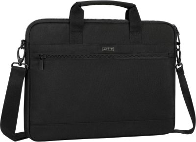 Laptop Messenger & Shoulder Bags | 360° Protective Laptop Shoulder Bag 14-15 Inch, Laptop Case Sleeve For Macbook Air/Pro 15, Surface Laptop 5/4, Chromebook 14, Dell Xps 15, Waterproof Computer Bag Slim Briefcase, Black Laptop Bags Black