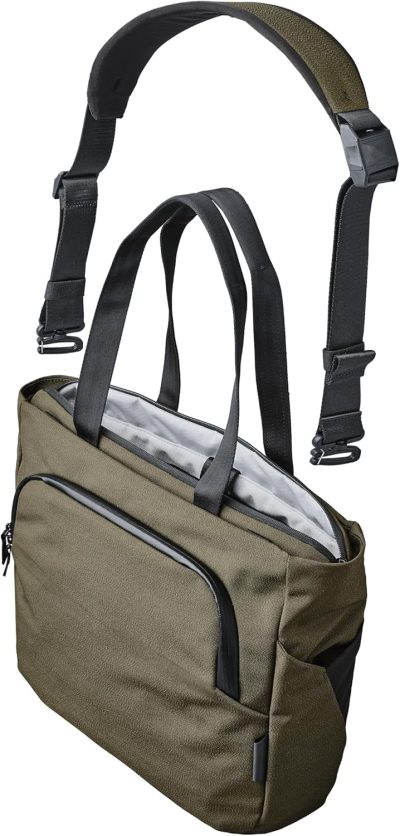 Laptop Messenger & Shoulder Bags | Bravo Tote – Versatile Laptop Tote Bag For 16-Inch Macbook Pro And Other Essentials – Weatherproof Fabrics Laptop Bags Army Green