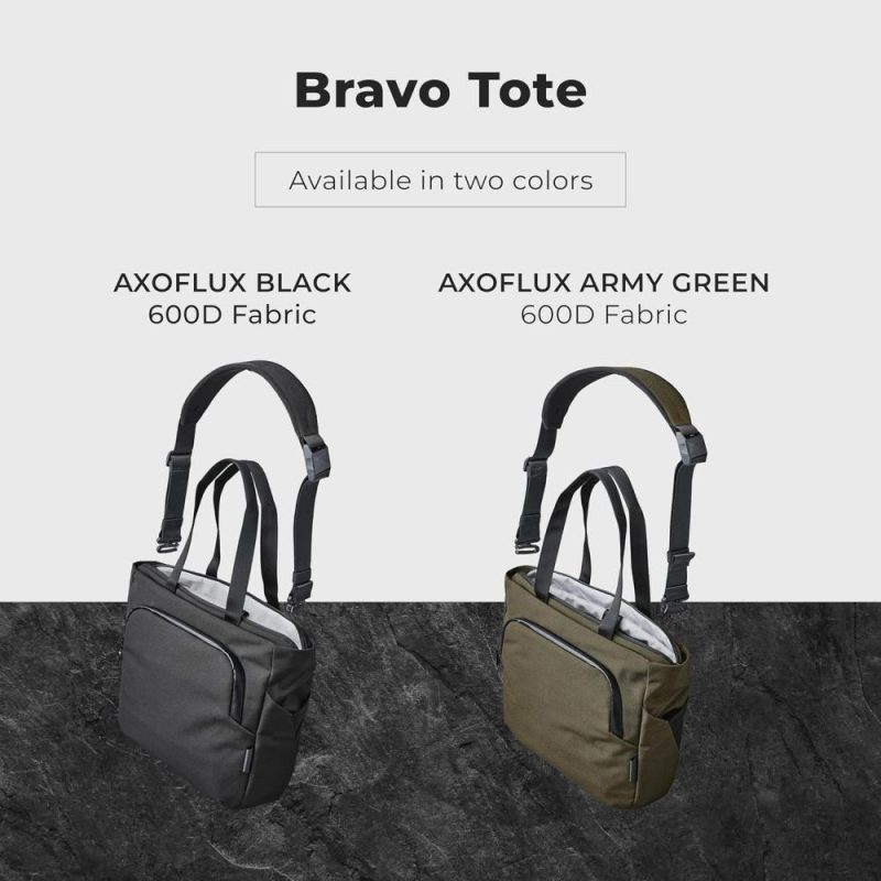 Laptop Messenger & Shoulder Bags | Bravo Tote – Versatile Laptop Tote Bag For 16-Inch Macbook Pro And Other Essentials – Weatherproof Fabrics Laptop Bags Army Green