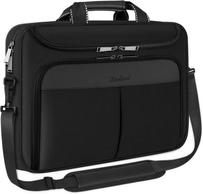 Laptop Messenger & Shoulder Bags | Enkinil 17 Inch Waterproof Protective Laptop Messenger Briefcase With Adjustable Shoulder Strap, Men Women Travel/Business Bag Compatible With Hp Zbook,Thinkpad,Dell Inspiron Laptop Bags Laptop Messenger & Shoulder Bags