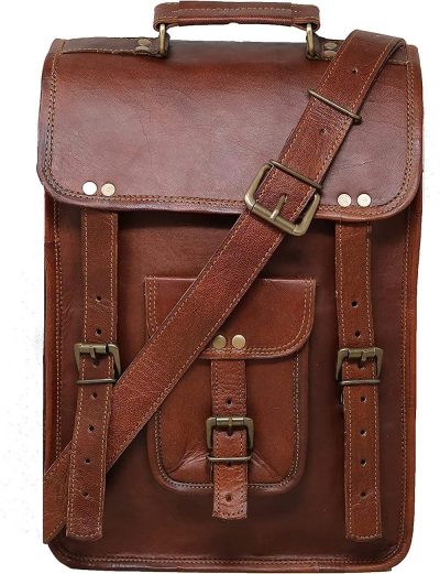 Laptop Messenger & Shoulder Bags | Genuine Leather Messenger Bag Vintage Laptop Crossbody Bag Satchel Man Purse Shoulder Bag For Man Woman Office Bag Laptop Bags Laptop Messenger & Shoulder Bags