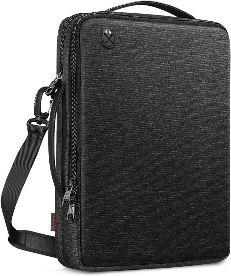 Laptop Messenger & Shoulder Bags | Laptop Shoulder Bag For 14-Inch Macbook Pro M3/M2/M1 Pro/Max A2779 A2442 2023-2021, 13’’ Macbook Air/Pro, Carrying Case For Macbook Air 15, Surface Laptop, Hp, Dell, Acer Chromebook, Black Laptop Bags Black