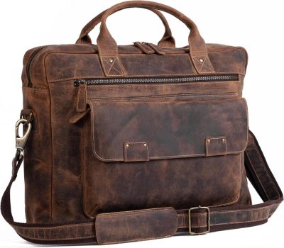 Laptop Messenger & Shoulder Bags | Leather Briefcase 18 Inch Laptop Messenger Bags For Men And Women Best Office Briefcase Satchel Bag Laptop Bags Laptop Messenger & Shoulder Bags