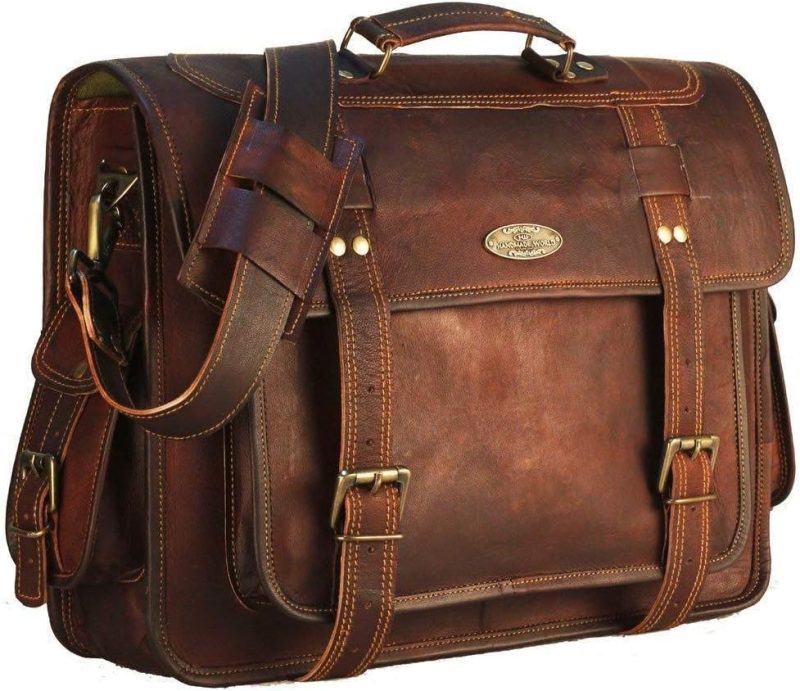 Laptop Messenger & Shoulder Bags | Leather Laptop Bags For Men Full Grain Leather Messenger Bag Leather Briefcase Computer Satchel Crossbody Shoulder Bag Laptop Bags Laptop Messenger & Shoulder Bags