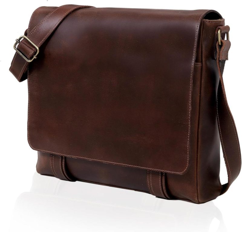 Laptop Messenger & Shoulder Bags | Leather Messenger Bag For Men And Women – Laptop Briefcase Bag For College – Best Office Satchel Bag Laptop Bags Laptop Messenger & Shoulder Bags