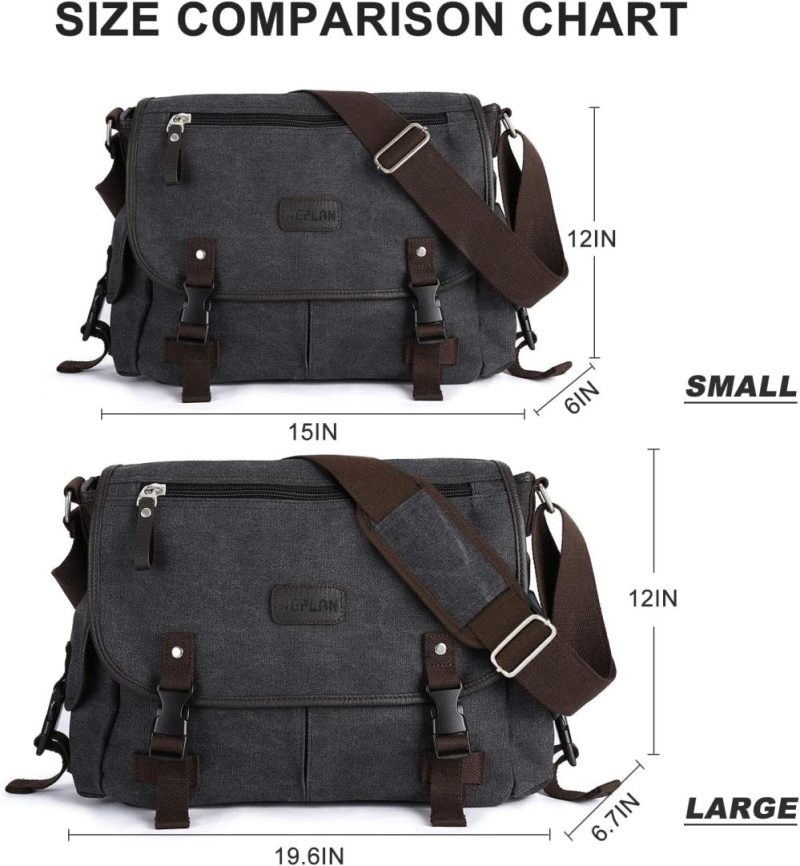 Laptop Messenger & Shoulder Bags | Messenger Bag Men,Waterproof Crossbody Bag,Satchel Shoulder Bag Laptop Bags A-black