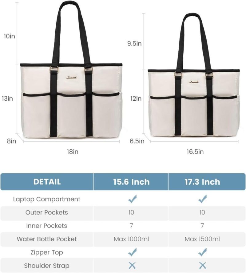 Laptop Messenger & Shoulder Bags | Work Tote Bag For Women, Laptop Bag For Women, Teacher Tote Bag Nurse Bag, Utility Bag For Work/Travel/College/Daily, Professional Computer Bag Large Purse Handbag With Multi Pockets Laptop Bags Laptop Messenger & Shoulder Bags