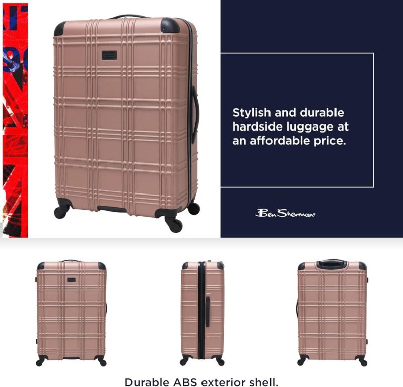 Luggage Sets | Nottingham Lightweight Hardside 4-Wheel Spinner Travel Luggage, Rose Gold, 2-Piece Set (20" & 28") Luggage Luggage Sets