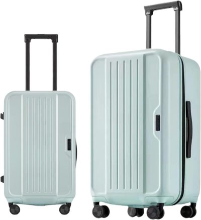 Luggage Sets | Trunk Spinner Luggage Sets Pc Hardside Luggage Lightweight Suitcase Set With Tsa Lock And Foldable Cup Holder Light Blue, 2-Pc Set -Trunk(20/30) Luggage Light Blue