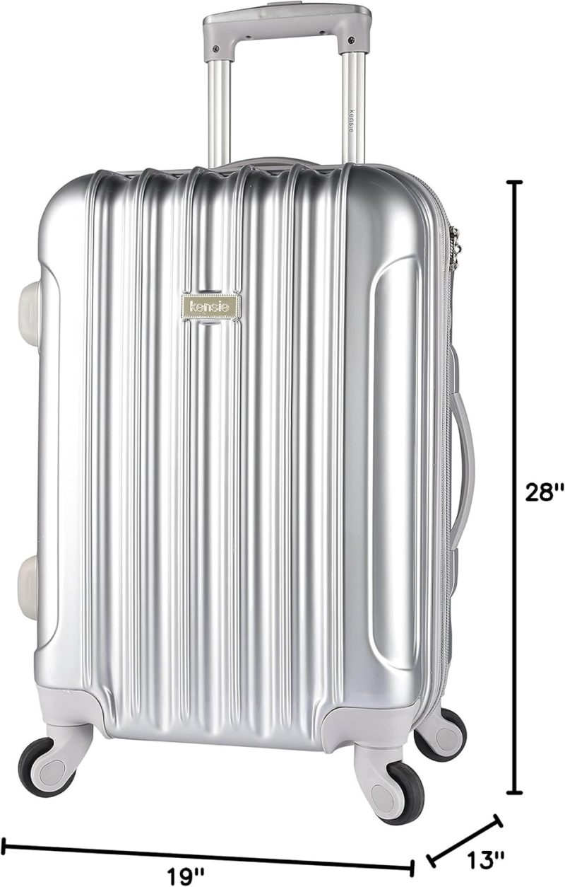 Luggage Sets | Women’s Alma Hardside Spinner Luggage, Silver, 3-Piece Set (20/24/28) Luggage Luggage Sets