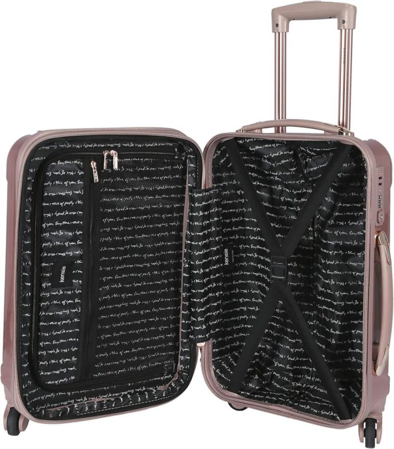 Luggage Sets | Women’s Alma Hardside Spinner Luggage,Expandable, Rose Gold, 3 Piece Set (20/24/28) Luggage Luggage Sets