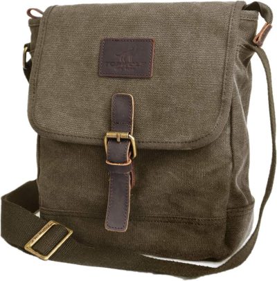 Messenger Bags | Canvas Messenger Bag Small Crossbody Bag Casual Travel Working Tools Bag Shoulder Bag Hold Phone Handset Anti Theft Messenger Bags Green