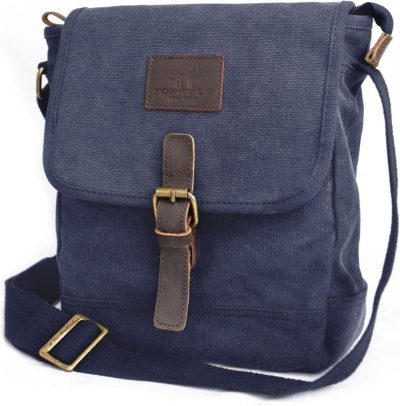 Messenger Bags | Canvas Messenger Bag Small Crossbody Bag Casual Travel Working Tools Bag Shoulder Bag Hold Phone Handset Anti Theft Messenger Bags Blue