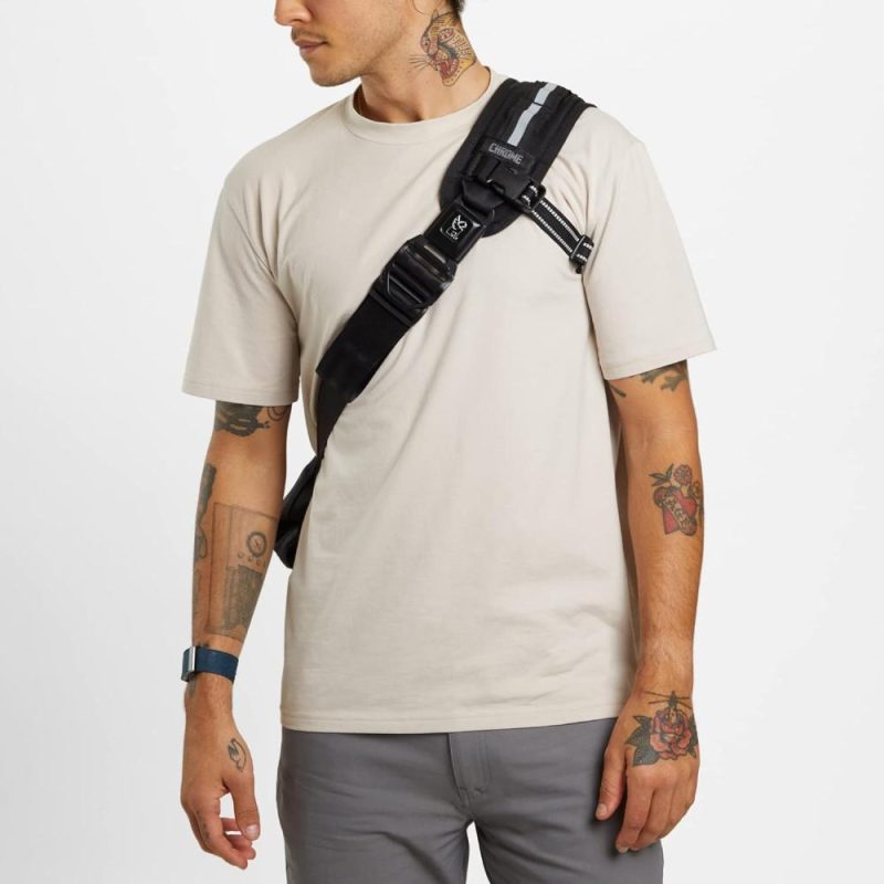 Messenger Bags | Citizen Messenger Satchel Bag Seat Belt Buckle 24 Liter Messenger Bags Black