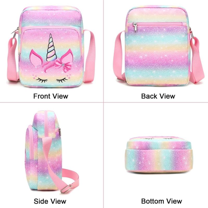 Messenger Bags | Crossbody Purses 2 Pcs Cross Body Bag Messenger Bag Shoulder Bag Messenger Bags A-unicorn