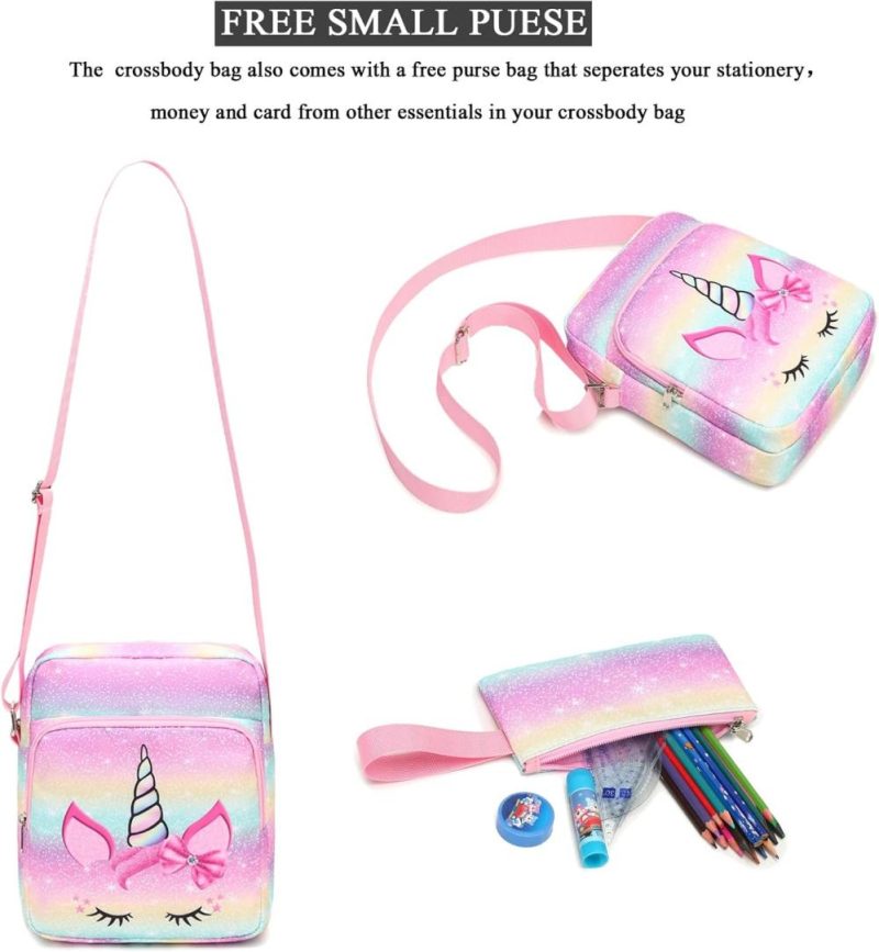 Messenger Bags | Crossbody Purses 2 Pcs Cross Body Bag Messenger Bag Shoulder Bag Messenger Bags A-unicorn