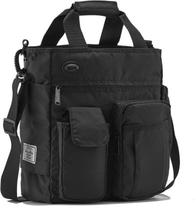 Messenger Bags | D’Yallee Crossbody Messenger Bag Men Waterproof Shoulder Business Work Bag Nylon Messenger Bags Black