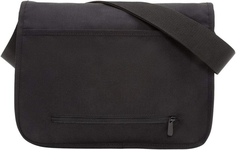 Messenger Bags | Europa Bag (Md) With Adjustable Strap Water Resistant Zippered Compartment 1000D Cordura For Work College Travel (Black) Messenger Bags Black