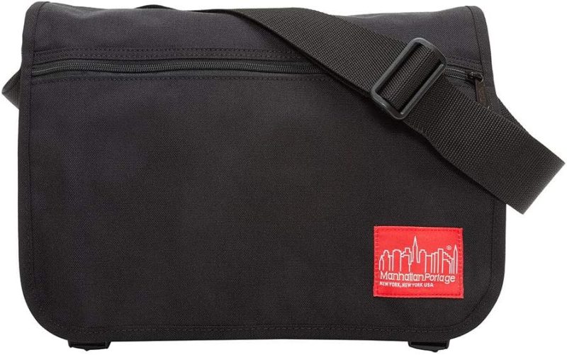 Messenger Bags | Europa Bag (Md) With Adjustable Strap Water Resistant Zippered Compartment 1000D Cordura For Work College Travel (Black) Messenger Bags Black