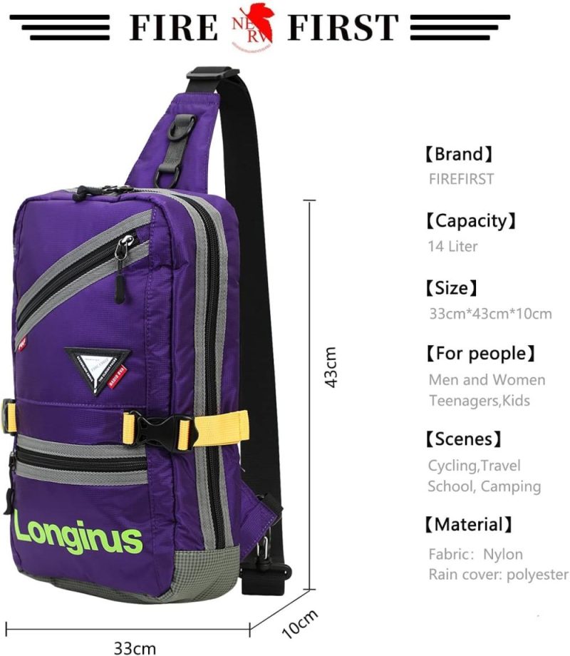 Messenger Bags | Evangelion Crossbody Shoulder Bag – Chest Sling Bags For Stylish Men Women Multipurpose Messenger Purse Messenger Bags Messenger Bags