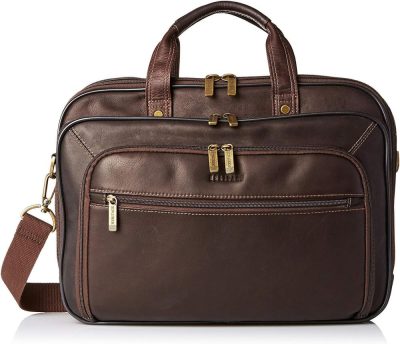 Messenger Bags | Heritage Travelware Colombian Leather Double Gusset Top Zip Ez Scan Computer Case Holds Most 15.6" Size Laptops With Ipad/Tablet Pocket, Brown Messenger Bags Messenger Bags