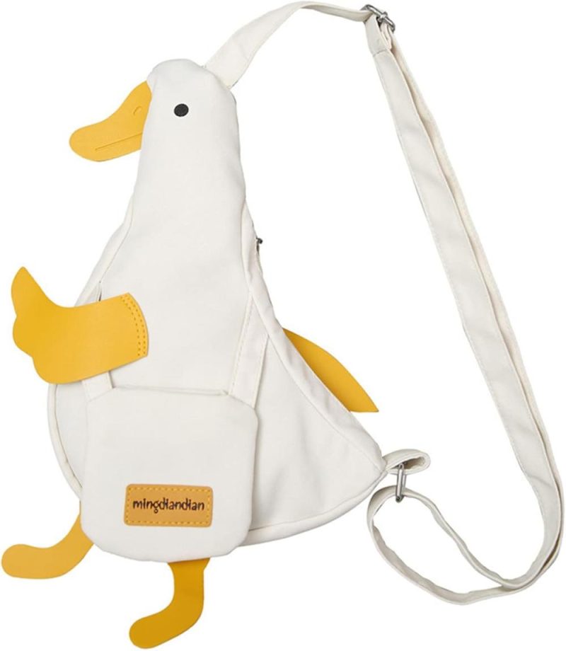 Messenger Bags | Kawaii Duck Purse Unisex Funny Animal Shoulder Bag Cute Cartoon Chest Wallet Novelty Bag Unique Canvas Satchel Messenger Bag Messenger Bags Messenger Bags