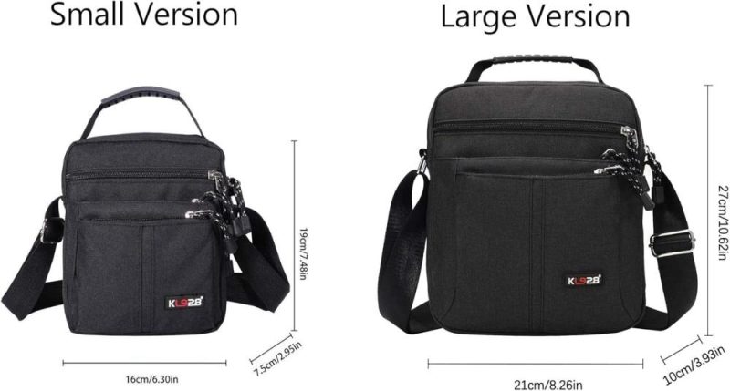 Messenger Bags | Men’s Messenger Bag – Crossbody Shoulder Bags Travel Bag Man Purse Casual Sling Pack For Work Business Messenger Bags Black