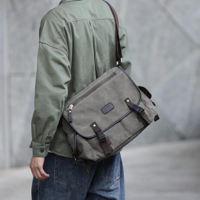 Messenger Bags | Messenger Bag Men,Waterproof Crossbody Bag,Satchel Shoulder Bag Messenger Bags Black