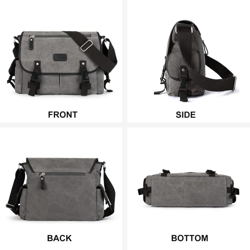 Messenger Bags | Messenger Bag Men,Waterproof Crossbody Bag,Satchel Shoulder Bag Messenger Bags Black