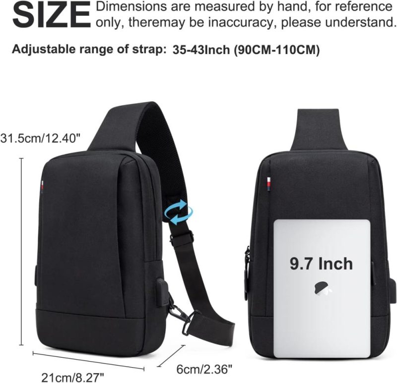 Messenger Bags | Messenger Bag Sling Bag Crossbody Shoulder Bag For Men Women Travel Work Satchel Bags Messenger Bags Black