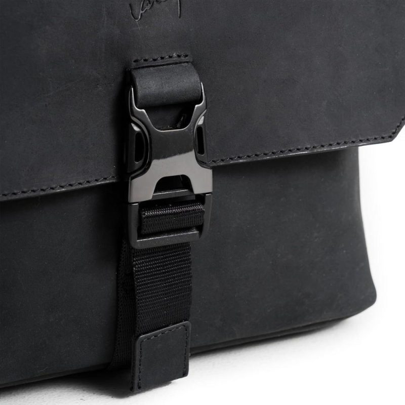 Messenger Bags | Top Grain Leather Bag For Men – Small Sling Messenger Bags – 11 Inch Tablet – Mens Crossbody Shoulder Purse Messenger Bags Black