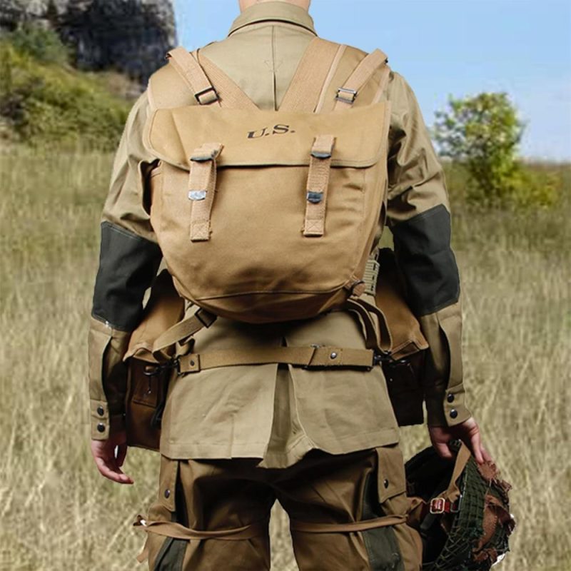 Messenger Bags | Ww2 Us M1936 Canvas Messenger Bag & Gaiters & Suspenders & Pistol Belt Messenger Bags Messenger Bags