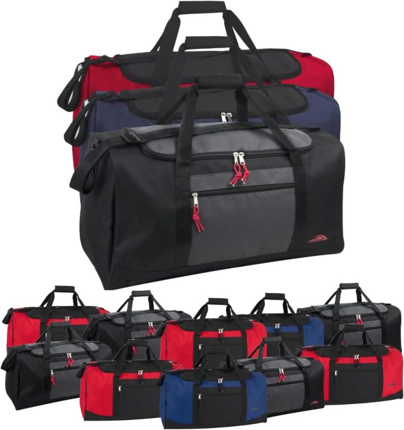 Sports Duffel Bags | (24 Pieces) 55 Liter, 24 Inch Wholesale Duffle Gym Bags In Bulk For Men And Women, Travel, Sports Gym Bags Sports Duffel Bags