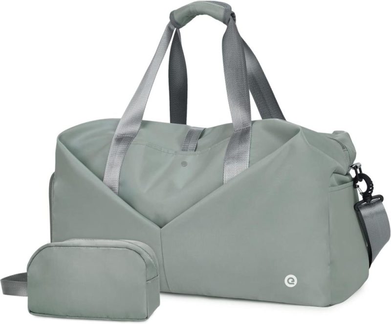 Sports Duffel Bags | Ceneda 20" Gym Duffel Bag With Wet Pocket Shoes Compartment Portable Overnight Weekender Bag Travel Bag Yoga Bag For Women (Celadon) Gym Bags Celadon