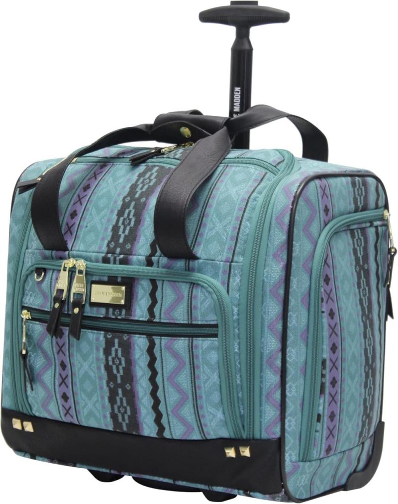 Sports Duffel Bags | Designer Luggage Collection- 3 Piece Softside Expandable Lightweight Spinner Suitcases- Travel Set Includes Under Seat Bag, 20-Inch Carry On & 28-Inch Checked Suitcase (Legends Turquoise) Gym Bags Legends Turquoise