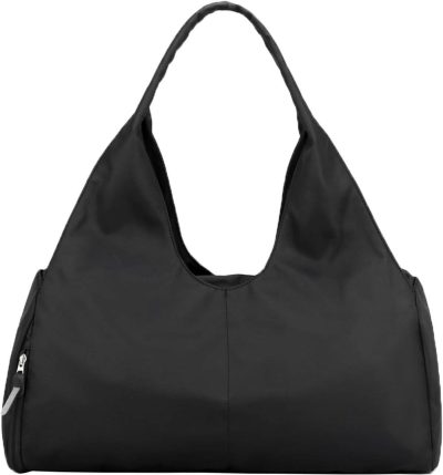 Sports Duffel Bags | Duffel Bag Gym Totes With Dry Wet Pocket & Shoes Compartment For Women And Men,Black Gym Bags Black