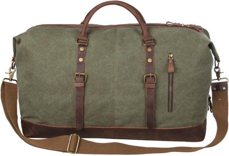 Sports Duffel Bags | Duffle Bag For Travel Canvas Duffel Bag Carry On Weekender Bag For Men Gym Bags Army Green