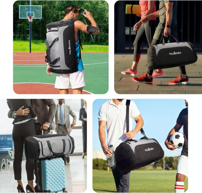 Sports Duffel Bags | Gym Bag, Duffel Bag For Men Women, 54L-72L Expandable Large Travel Bag Backpack With Shoe Compartment, Carry On Weekend Bag, Fitness Training Bag For Gym, Travel, Swimming, Yoga, Football Gym Bags Sports Duffel Bags