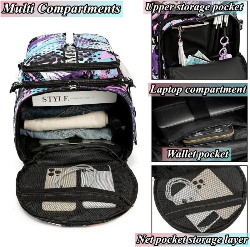 Sports Duffel Bags | Gym Duffle Bag Backpack With Shoe Compartment,4 Ways Travel Backpack For Women And Men,Multi-Functional Weekender Bag With Waterproof Layer&Laptop Compartment For Fitness, Travel,Camping Gym Bags Multicolor