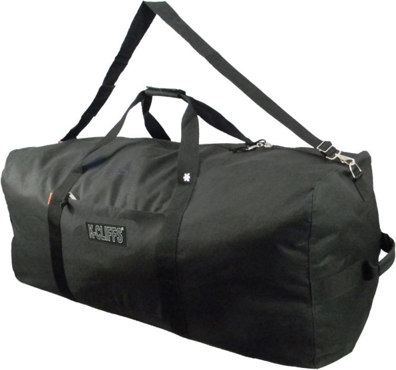 Sports Duffel Bags | Heavy Duty Cargo Duffel Large Sport Gear Equipment Travel Bag Rooftop Rack Bag By Praise Start Gym Bags Black