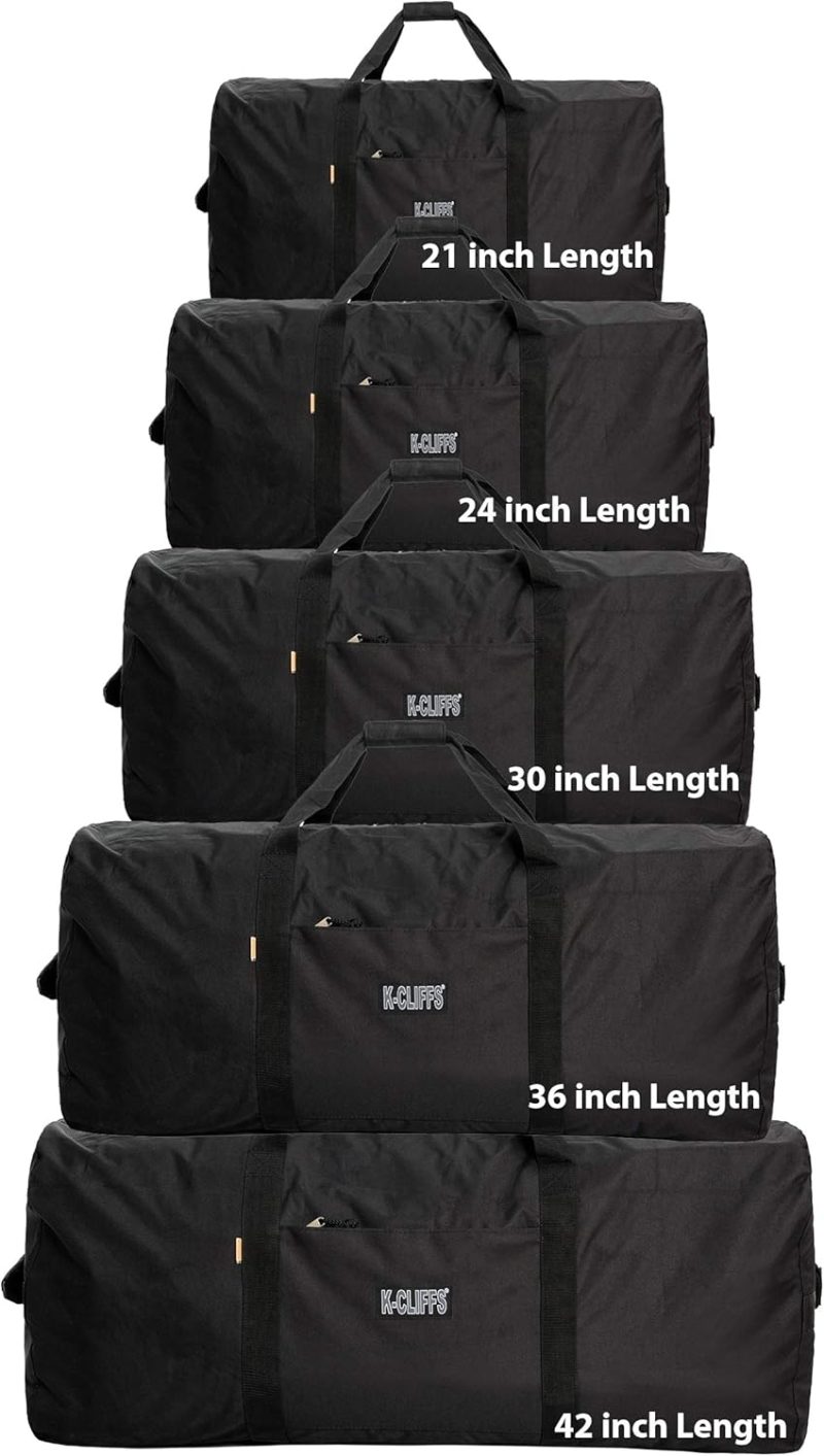 Sports Duffel Bags | Heavy Duty Cargo Duffel Large Sport Gear Equipment Travel Bag Rooftop Rack Bag By Praise Start Gym Bags Black