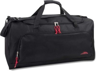 Sports Duffel Bags | Lightweight Canvas Duffle Bags For Men & Women For Traveling, The Gym, And As Sports Equipment Bag/Organizer Gym Bags Black 2