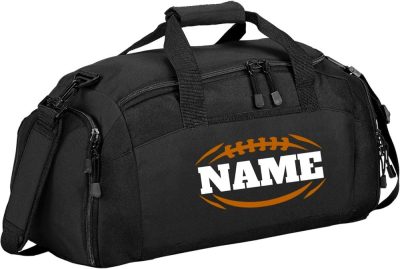 Sports Duffel Bags | Personalized Football Duffle Bag: Ideal Football Gear, Equipment Carrier – Versatile Football Bag For Practice And Games, Durable Football Bags For Easy Transport Gym Bags Black