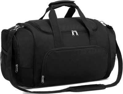 Sports Duffel Bags | Small Sports Duffle Bag – 40L/21 Inches Gym Bag For Women And Men Lightweight Duffel Bag With Water Bottle Pocket For Sports Gym Travel – Black Gym Bags Black