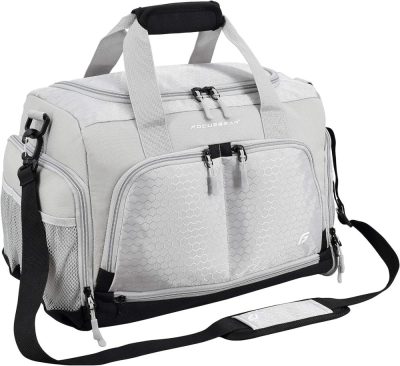 Sports Duffel Bags | Ultimate Gym Bag 2.0: The Durable Crowdsource Designed Duffel Bag With 10 Optimal Compartments Including Water Resistant Pouch (Silver, Small (15")) Gym Bags Sports Duffel Bags