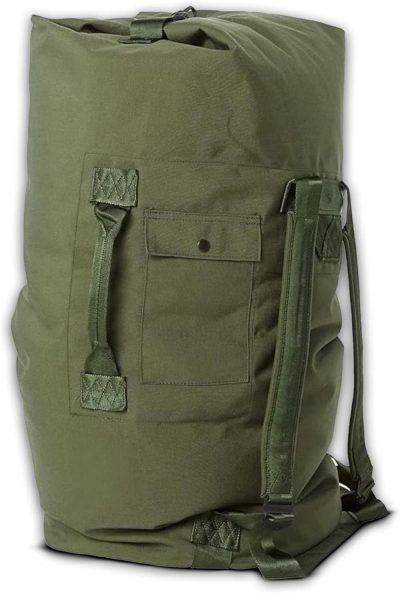 Sports Duffel Bags | Usa Made Army Military Duffle Bag Sea Bag Od Green Top Load Shoulder Straps Gym Bags Sports Duffel Bags