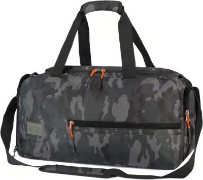 Sports Duffel Bags | Water Resistant Sports Gym Travel Weekender Duffel Bag With Shoe Compartment Gym Bags Camouflage